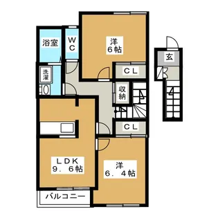 パークヒルズ城土【2階】の間取り