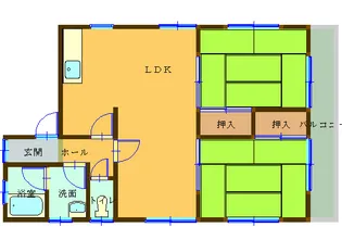 畠山(はたやま)マンション【3階】の間取り
