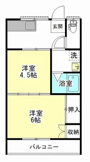 ラフォーレ臨海【2階】の間取り