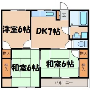 ディアホームC【1階】の間取り