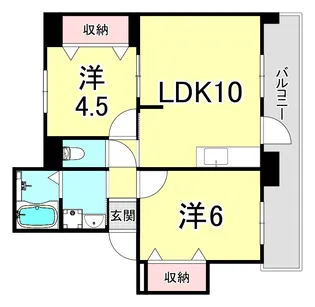 リーガルハウス舞子3号棟【1階】の間取り