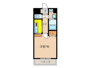 リバーサイド東比恵【5階】の間取り