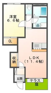 エルシャトー III【1階】の間取り