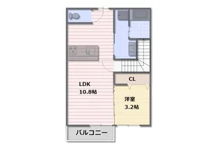 サニーウェル岡垣【2階】の間取り