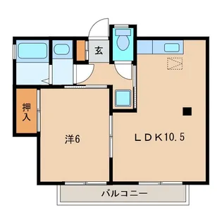 コーポ山本【1階】の間取り