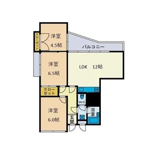本厚木エグゼクティブマンション【1階】の間取り