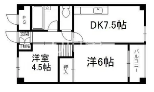 コーポ木の実【2階】の間取り
