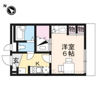 レオパレス湖畔平【2階】の間取り