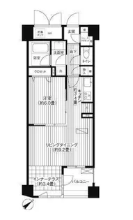 1SLDKの間取り画像