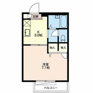 たちばな壱番館【2階】の間取り