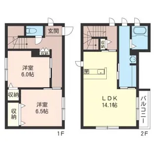 神奈川県相模原市中央区上溝3【一戸建】の間取り