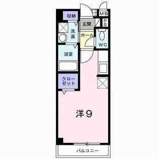 1Rの間取り画像