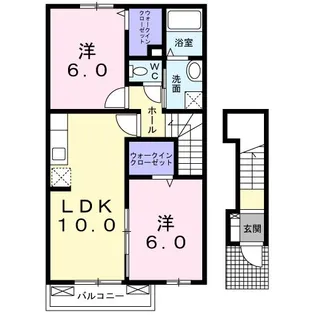 ジュレ【2階】の間取り