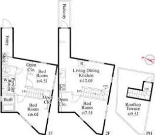 東京都足立区伊興3【一戸建】の間取り