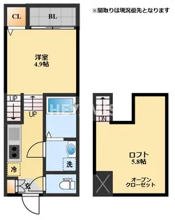 modern palazzo貝津prime【2階】の間取り