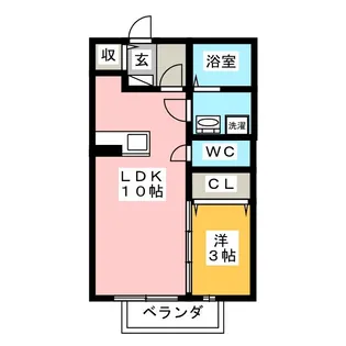 コンフォート ヴィラ【1階】の間取り