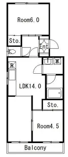 ヴィラ富士見の森【3階】の間取り
