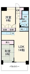 サイレンス扶桑【4階】の間取り