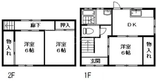 静岡県浜松市中央区頭陀寺町【一戸建】の間取り