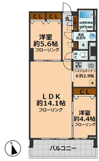 東京都杉並区高井戸東3【マンション】の間取り