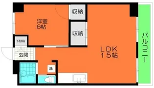 北千住コーポ【1階】の間取り