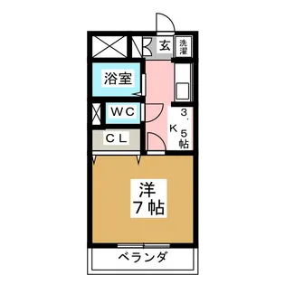 KYハウス【3階】の間取り
