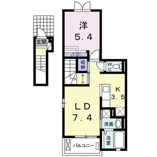 ファイン フレイズ【2階】の間取り
