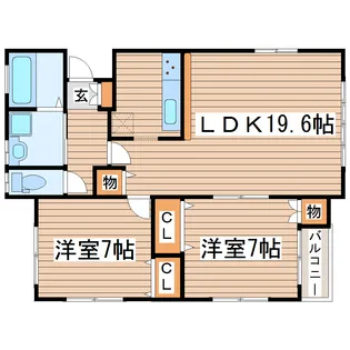 グレイスII【1階】の間取り
