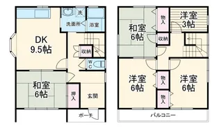 静岡県浜松市中央区富塚町【一戸建】の間取り