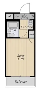 キャッスルマンション大森A号館【2階】の間取り