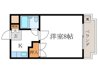 恵解山ハイツ【2階】の間取り