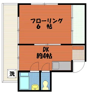 ブラザ山田【4階】の間取り
