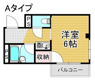 ニューパレス北加賀屋【4階】の間取り