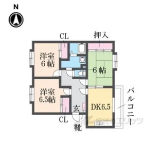 メイコータウン1【3階】の間取り