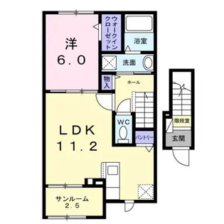 コンフォート ヒル【2階】の間取り
