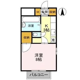 メリーランドマンション【2階】の間取り