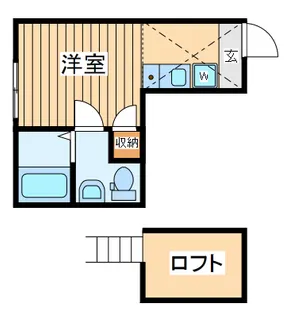 ベイルーム和田町【2階】の間取り