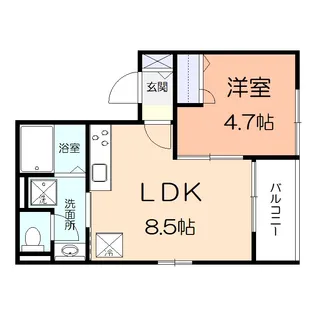 メゾンエトワール【3階】の間取り