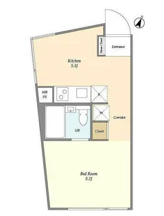 est Largo SHIBUYA【4階】の間取り