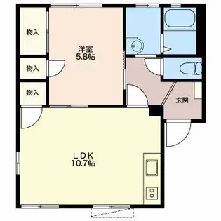 ファミールエンドー【1階】の間取り