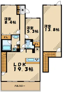 トゥトゥジャルダンはるひ野の間取り
