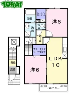 アイファインE【2階】の間取り