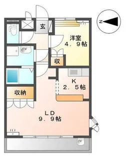サモードパレスA【2階】の間取り