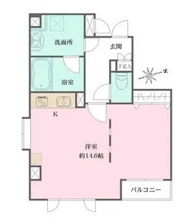アフェア世田谷【2階】の間取り