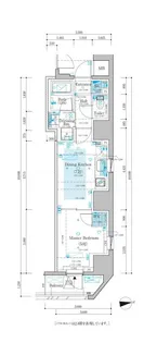 サンウッドフラッツ新宿四谷三丁目【9階】の間取り