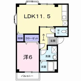 メゾン・ド・パーソンズA【2階】の間取り