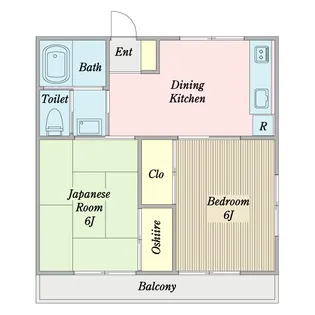 2DKの間取り画像