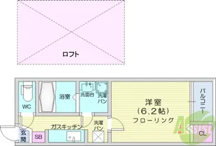 プルメリープル【1階】の間取り