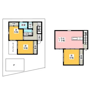 愛知県名古屋市千種区希望ケ丘4【一戸建】の間取り