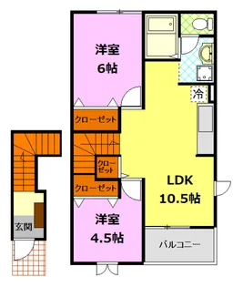 プロムナードヴィラ【2階】の間取り